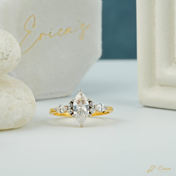The Cascade - Marquise with marquise Sides