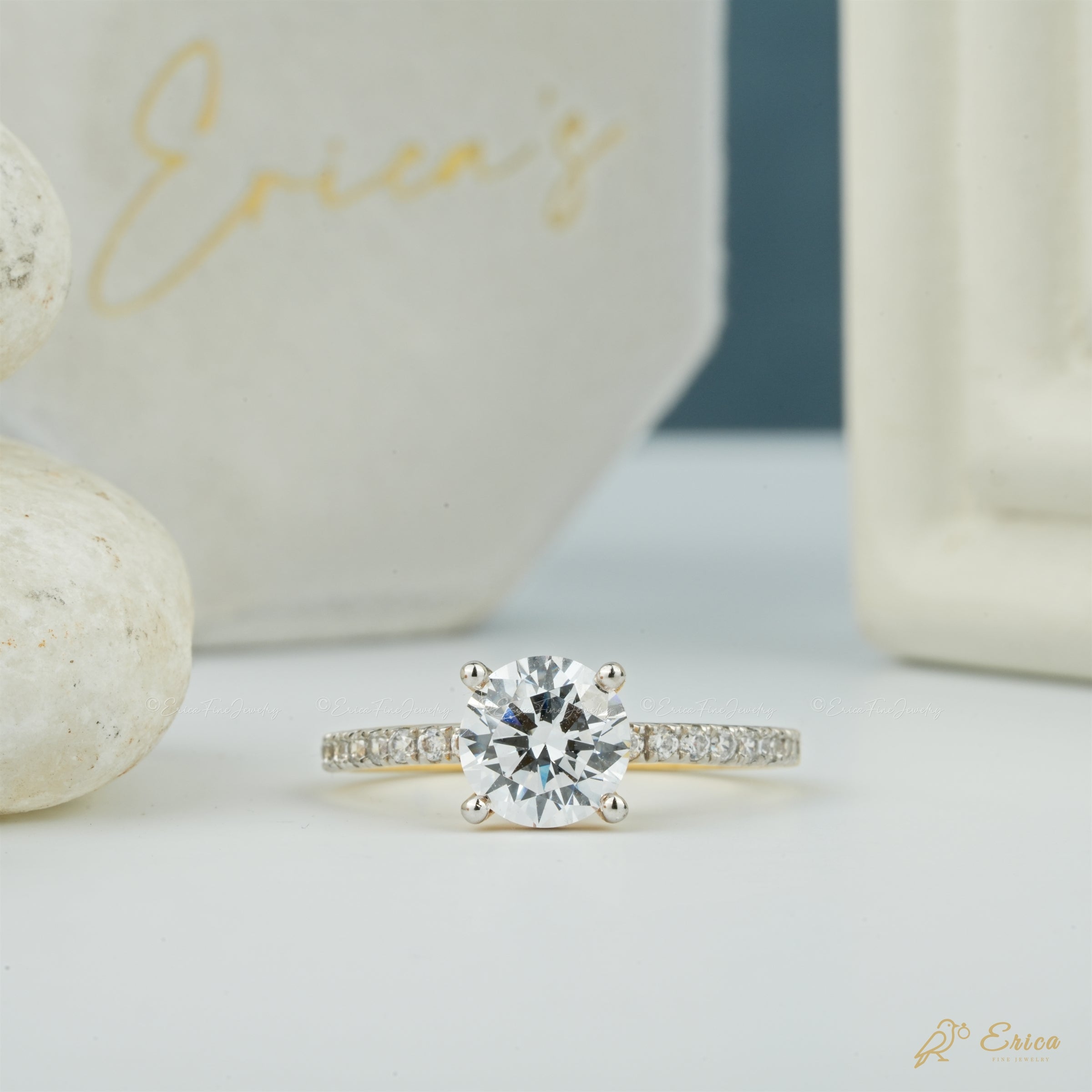 The Soleil - Round Pavé Ring