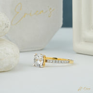 The Soleil - Round Pavé Ring