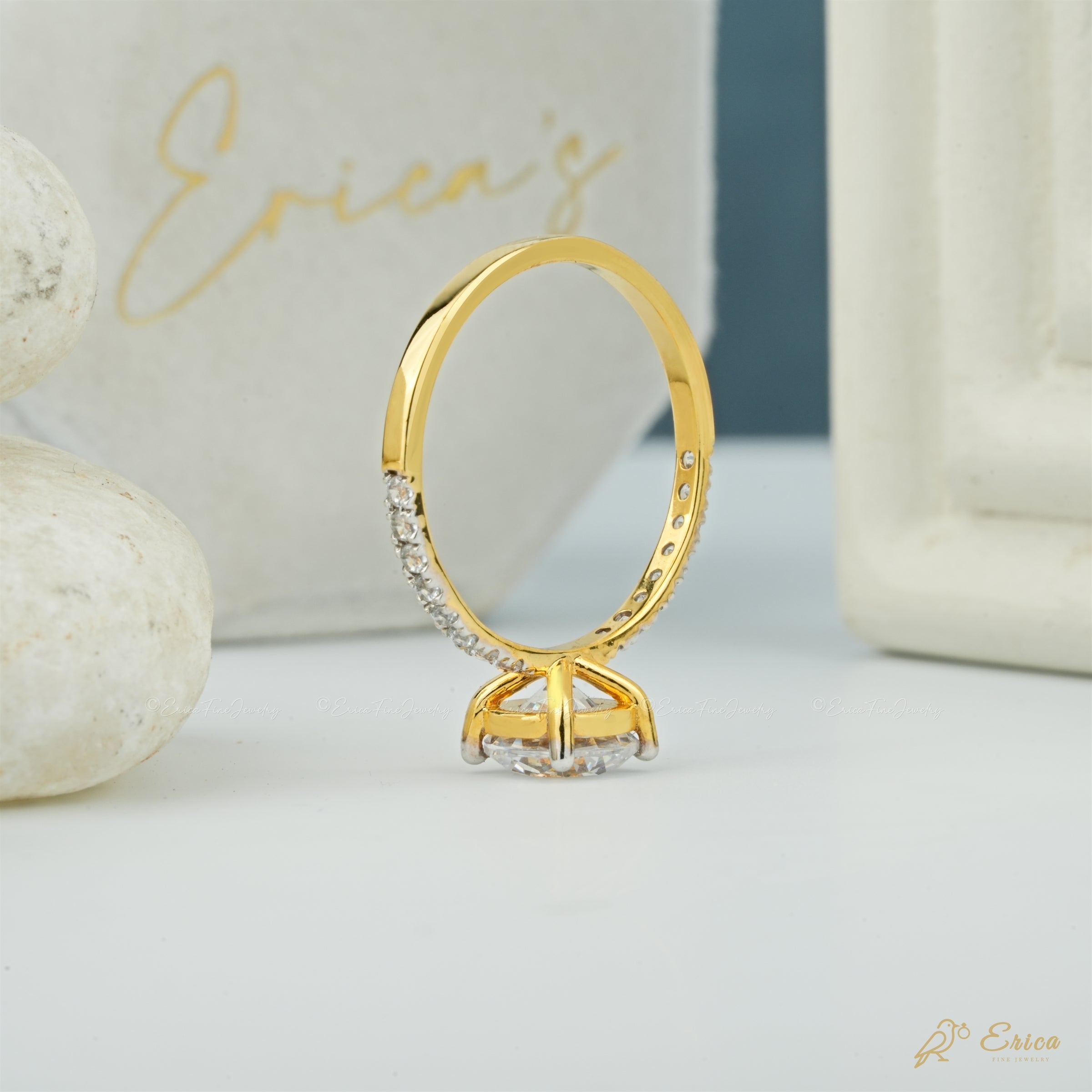The Soleil - Round Pavé Ring