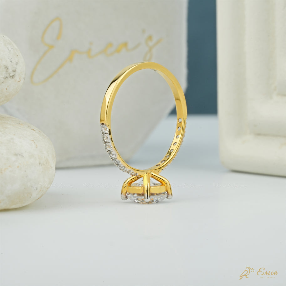 The Soleil - Round Pavé Ring