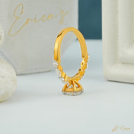 The Glow - Pavé Round Ring