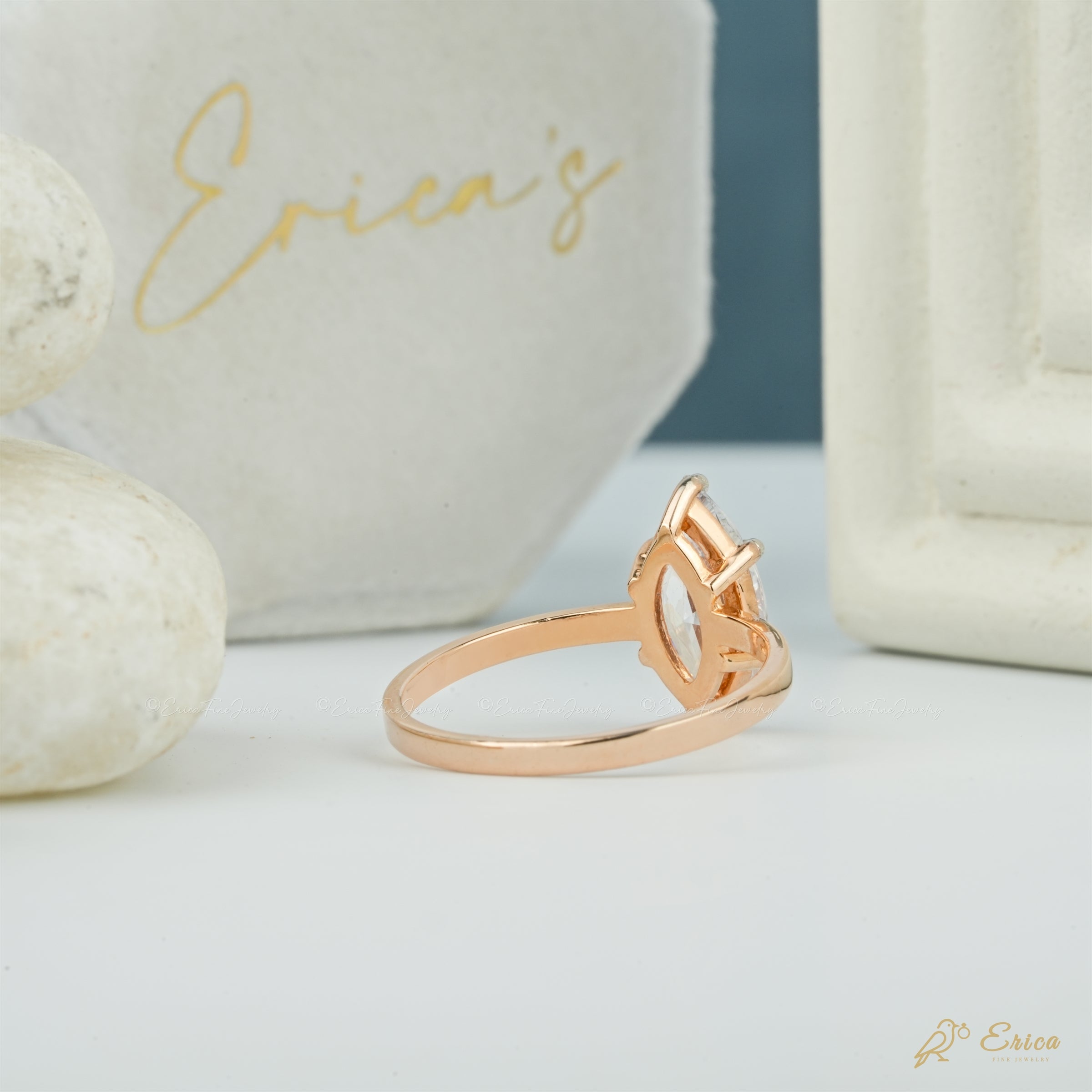 The Whisper - Marquise Solitaire