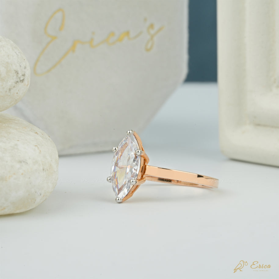 The Whisper - Marquise Solitaire