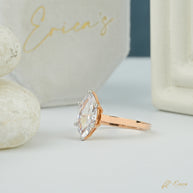 The Whisper - Marquise Solitaire