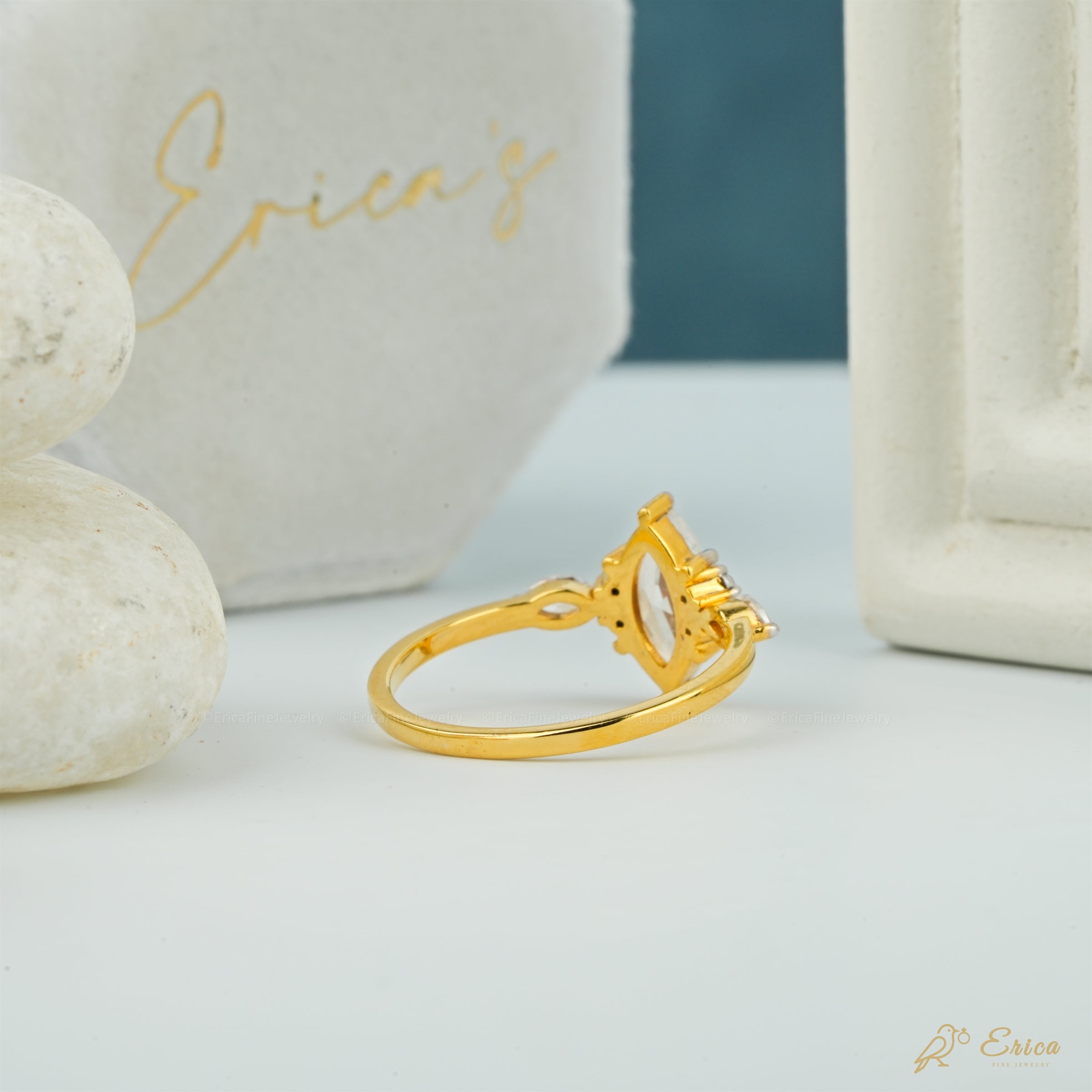 The Cascade - Marquise with marquise Sides