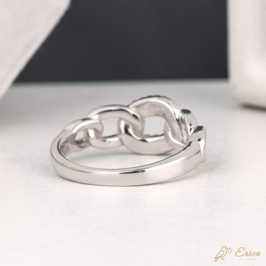 The Chain - Pavé Cuban Link Ring