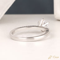 The Aurelia - Six-Prong Pavé Round Brilliant