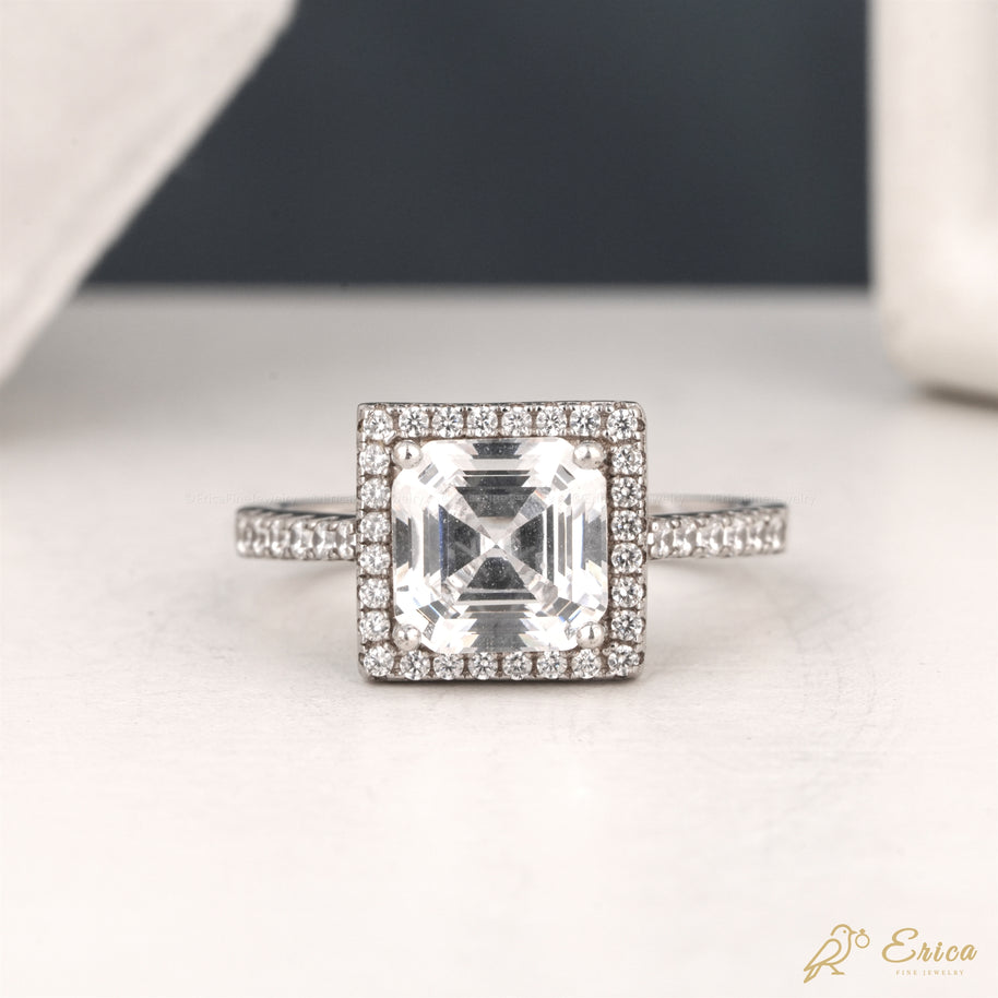 The Valencia - Asscher Cut Classic Halo