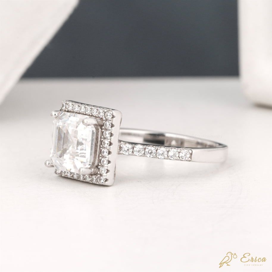 The Valencia - Asscher Cut Classic Halo