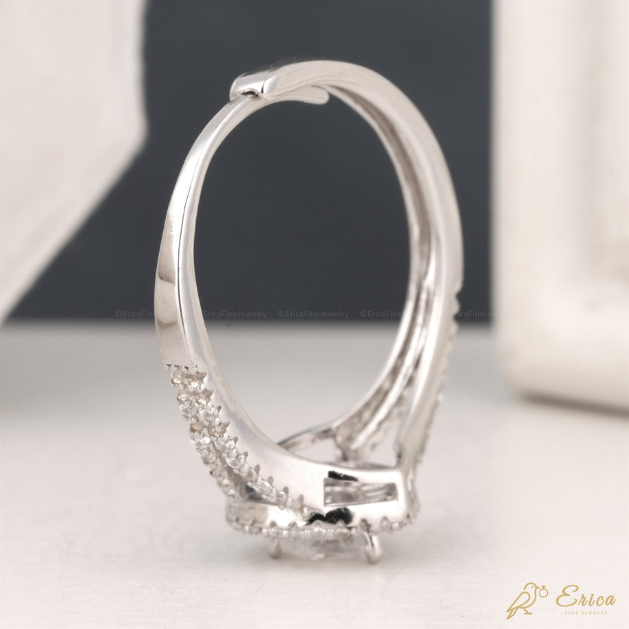 The Amara - Ballerina Halo & Split-Shank Pavé Heart Cut