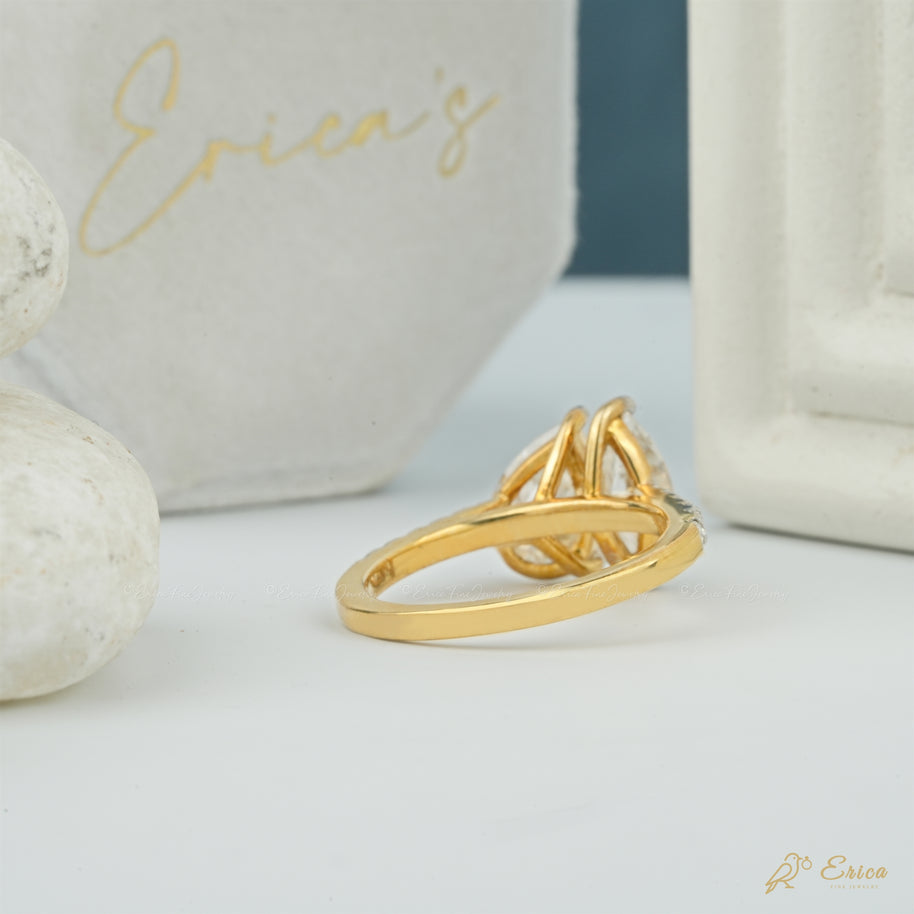 The Devotion - Pear & Marquise Pavé Toi et Moi