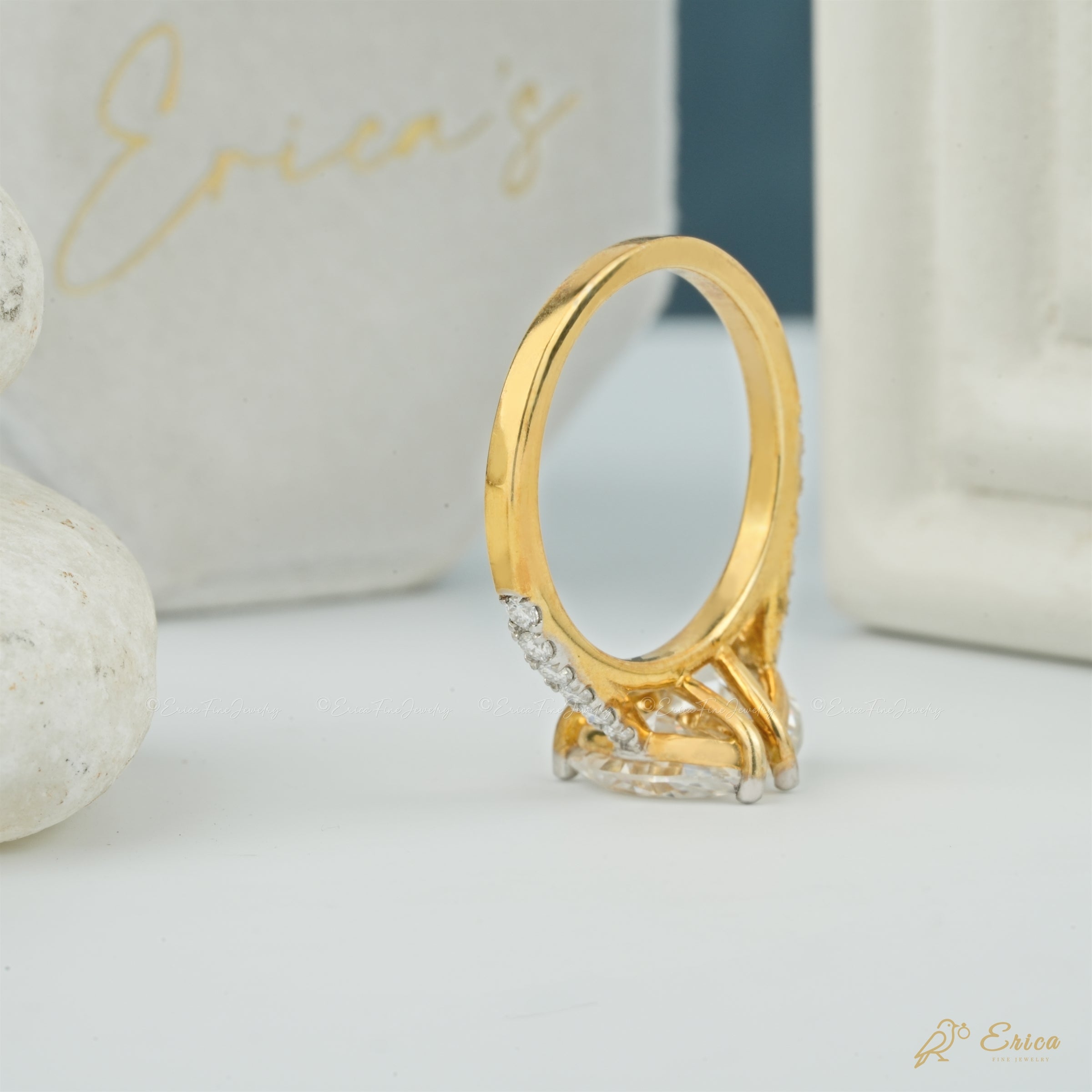 The Devotion - Pear & Marquise Pavé Toi et Moi