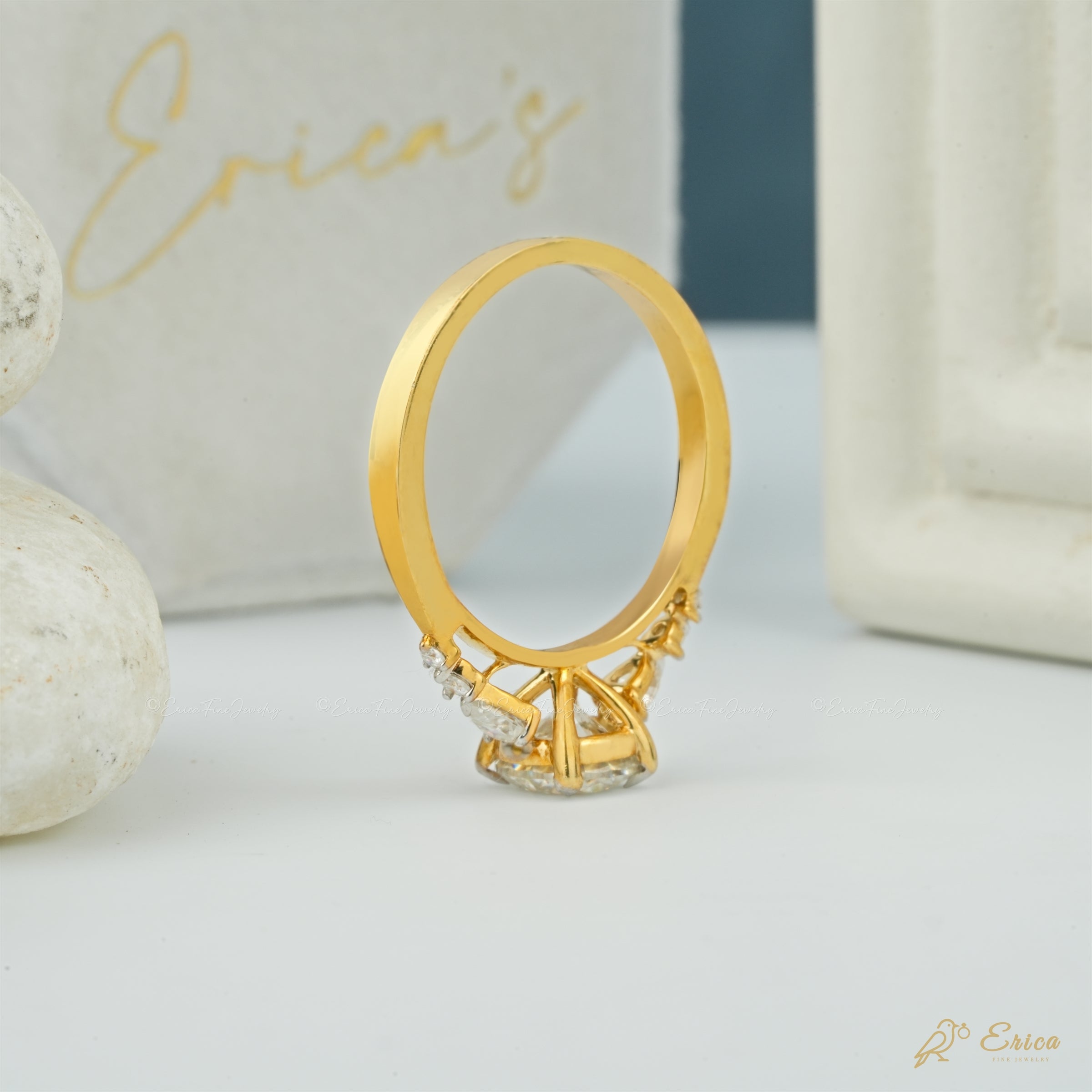 The Celeste - Round Cluster Ring