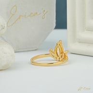 The Lotus - Marquise Three Stone