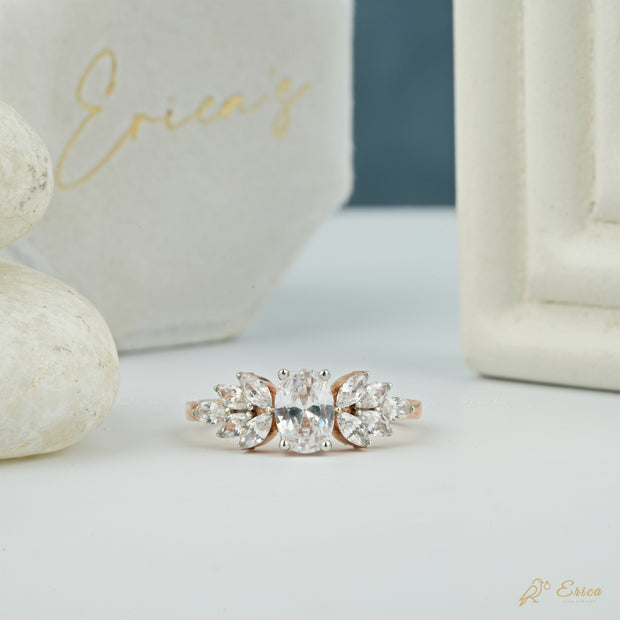 The Eleanor - Vintage Oval with Marquise Sides