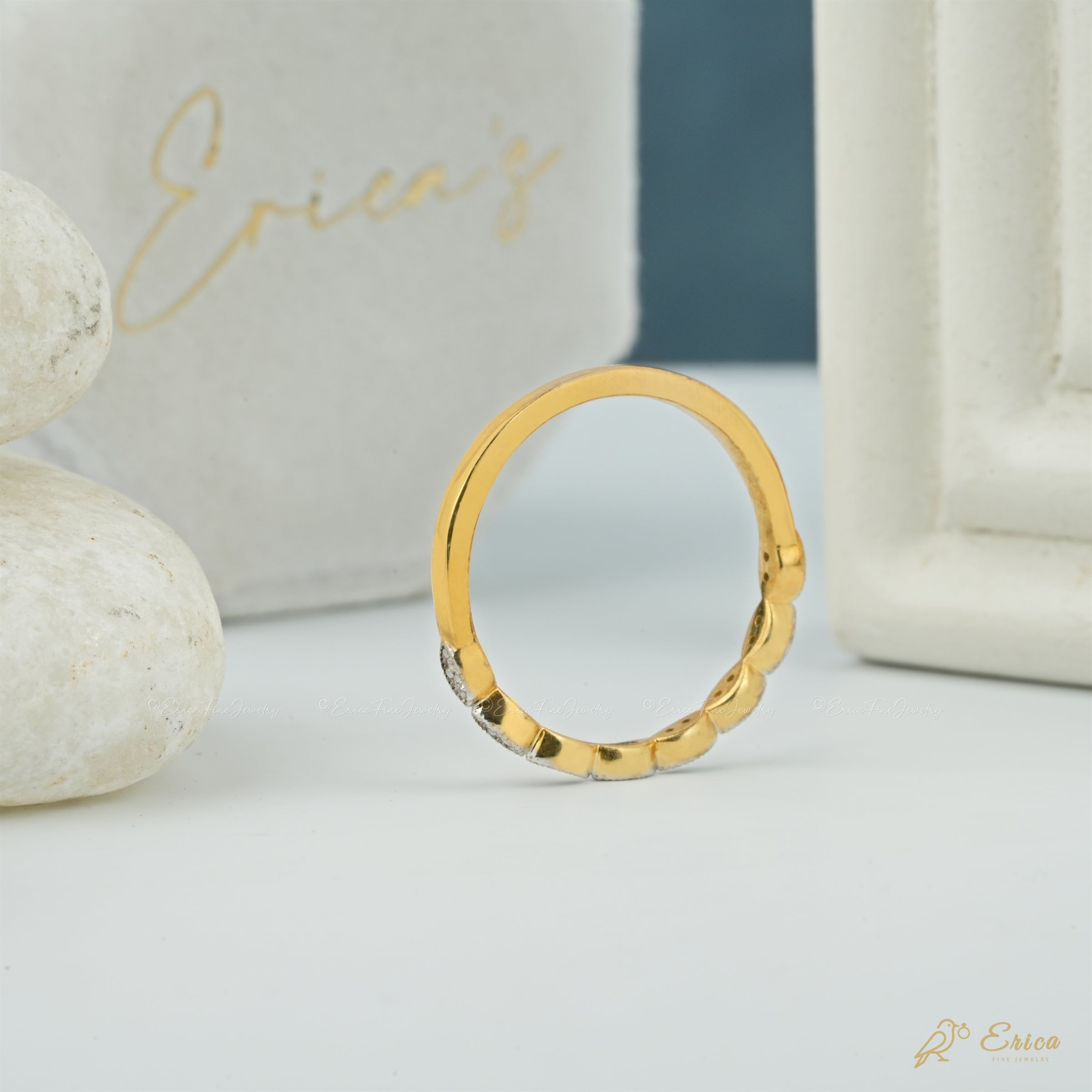 The Florence - Vintage Milgrain Band