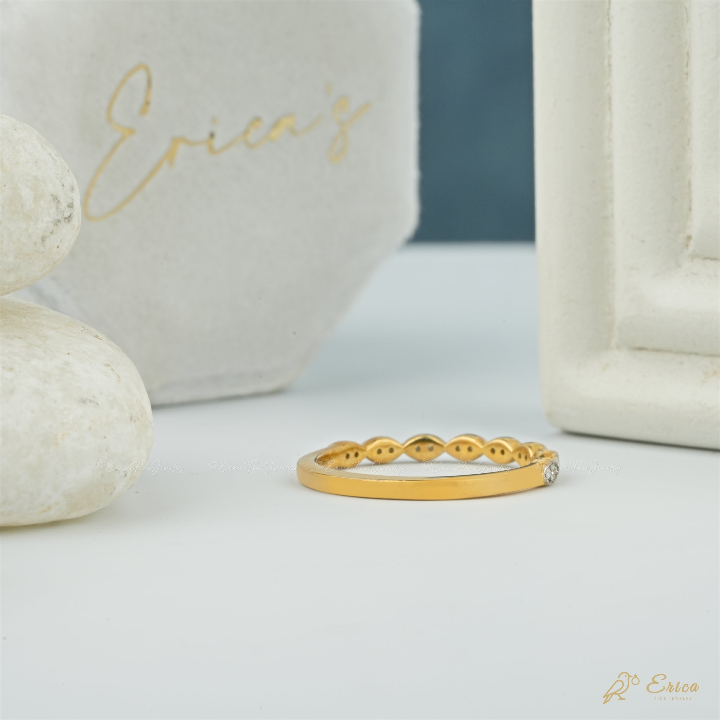 The Florence - Vintage Milgrain Band