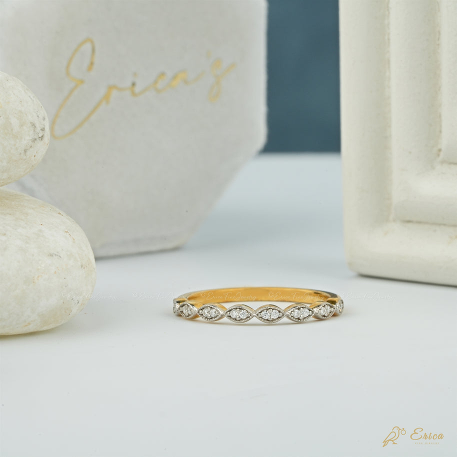 The Florence - Vintage Milgrain Band