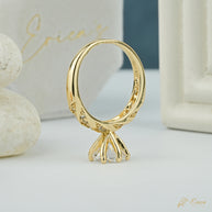 The Infinity - Twisted Pavé Solitaire