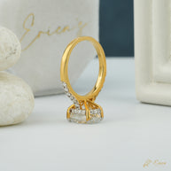 The Mirage - Oval Hidden Halo Pavé