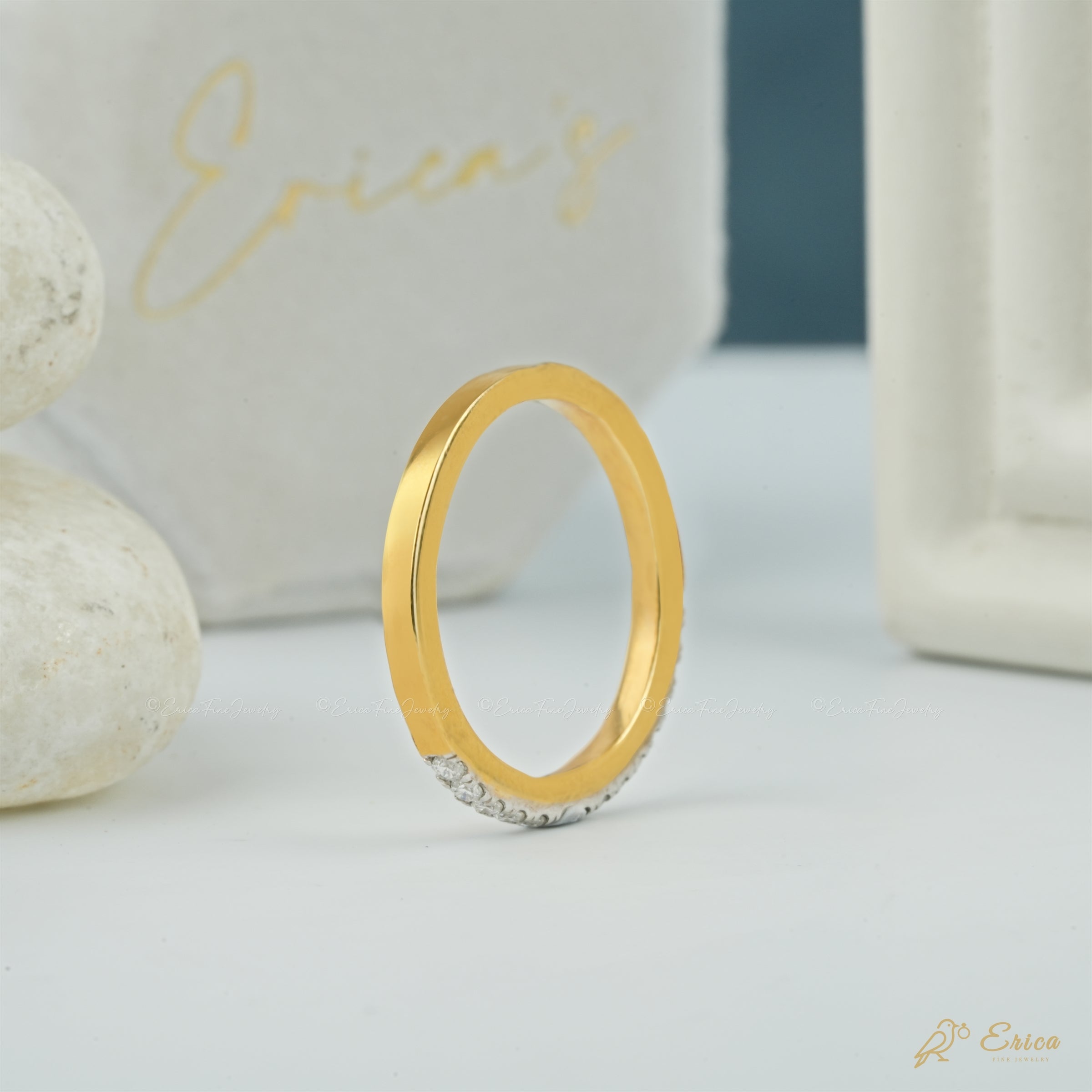 The Radiance - Pavé Semi Eternity Band