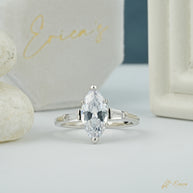 The Deco - Marquise with Baguette Shoulders