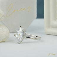 The Deco - Marquise with Baguette Shoulders