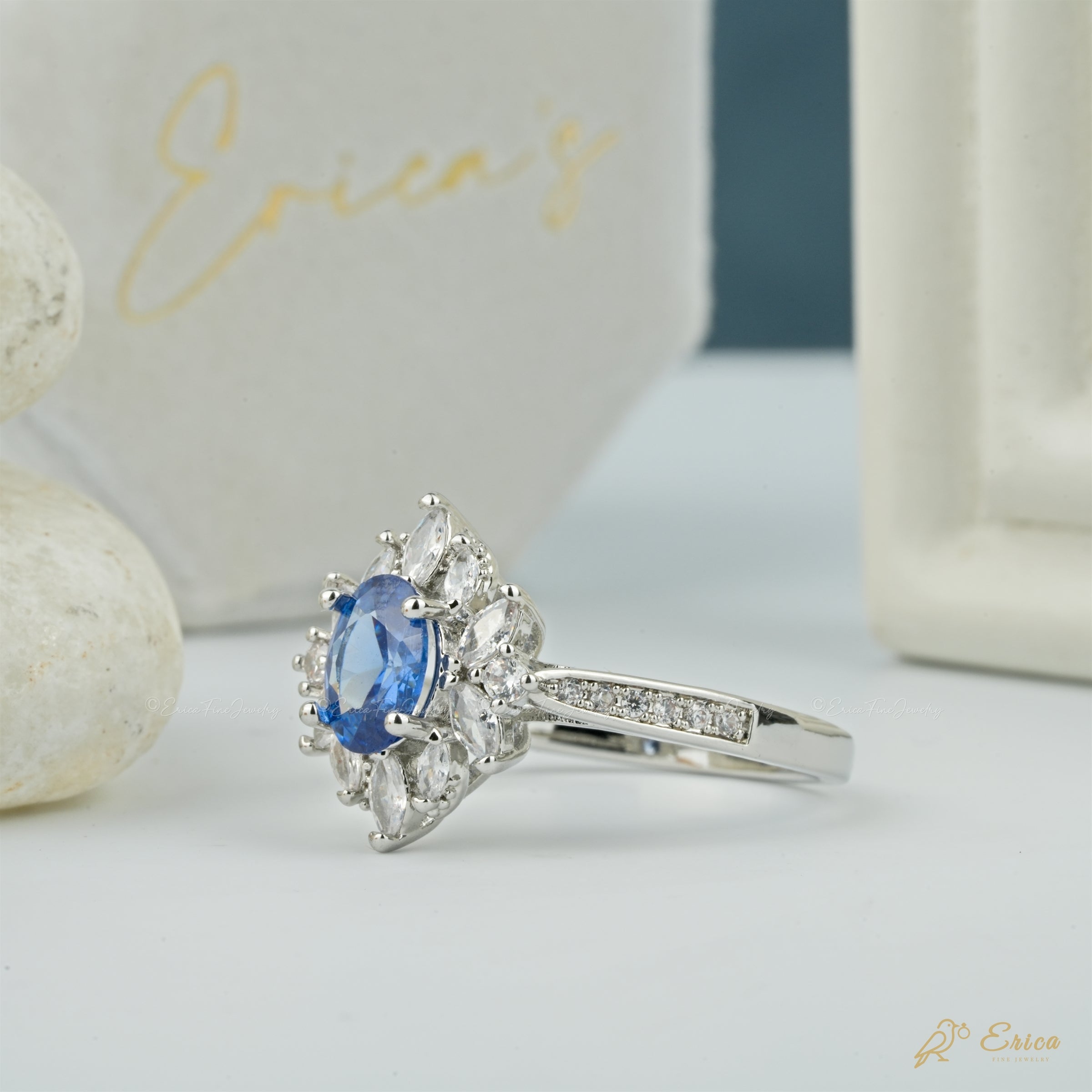 The Ocean - Blue Oval Starburst Halo