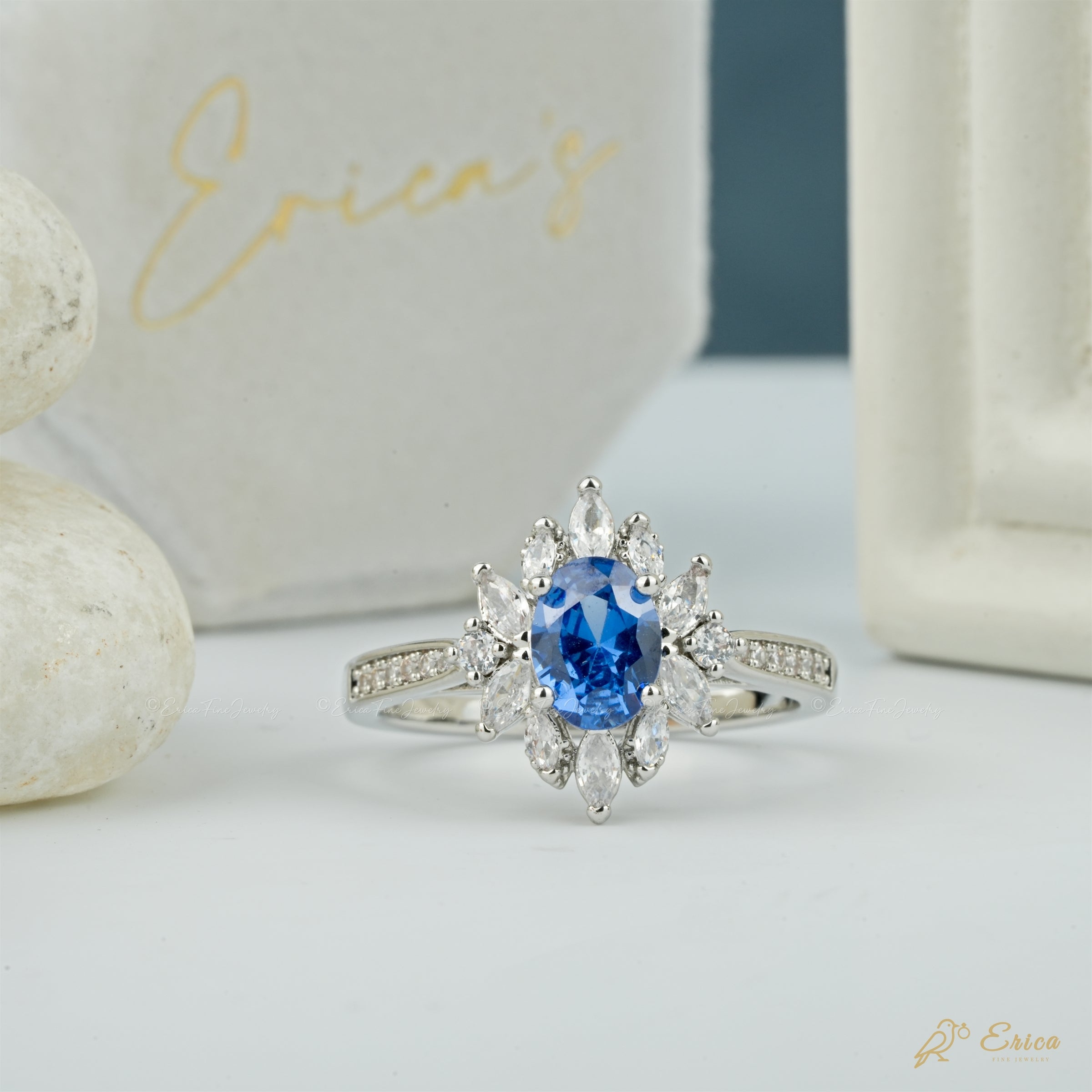 The Ocean - Blue Oval Starburst Halo