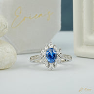 The Ocean - Blue Oval Starburst Halo