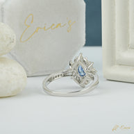 The Ocean - Blue Oval Starburst Halo