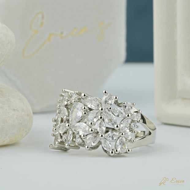 The Bouquet - Vintage Floral Lab Grown Diamond Cocktail Ring