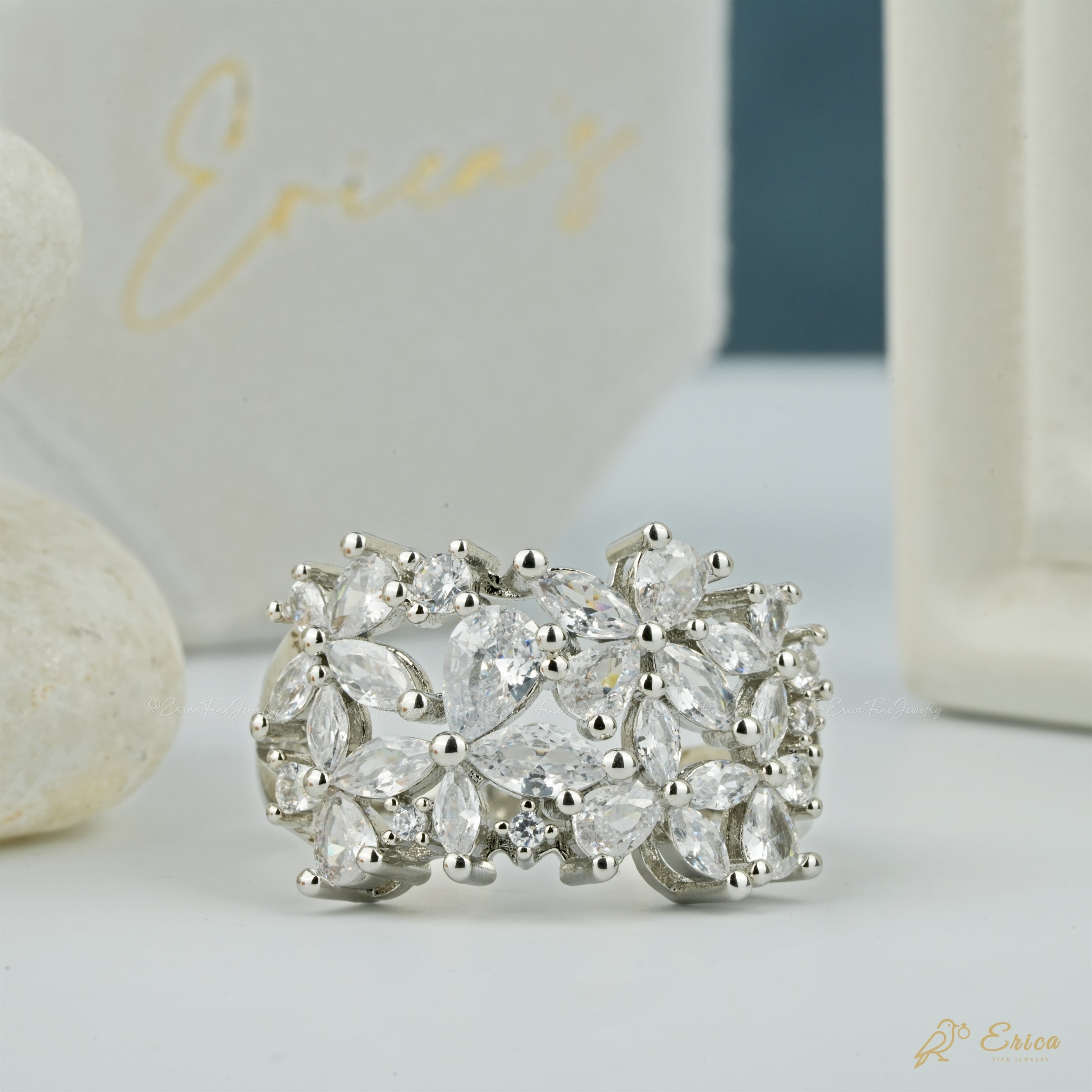 The Bouquet - Vintage Floral Cocktail Ring