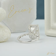 The Regency - Emerald Milgrain Halo