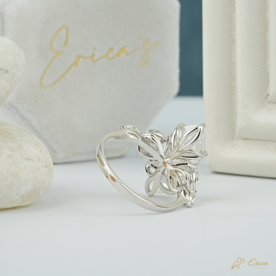 The Botanical - Marquise Cluster Ring