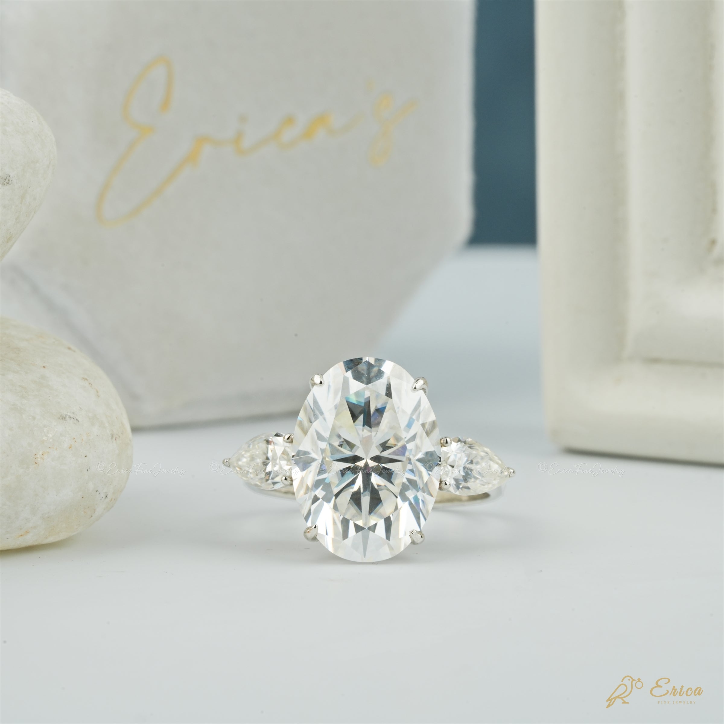 The Grace - Oval Three Stone