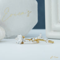 The Adore - Oval Accent Bridal Set