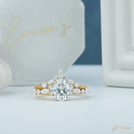 The Adore - Oval Accent Bridal Set