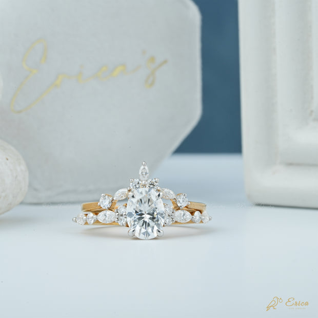 The Adore - Oval Accent Bridal Set