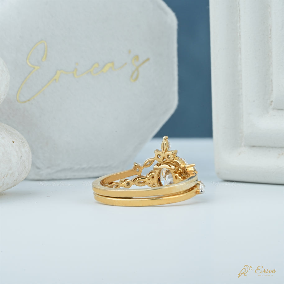 The Adore - Oval Accent Bridal Set