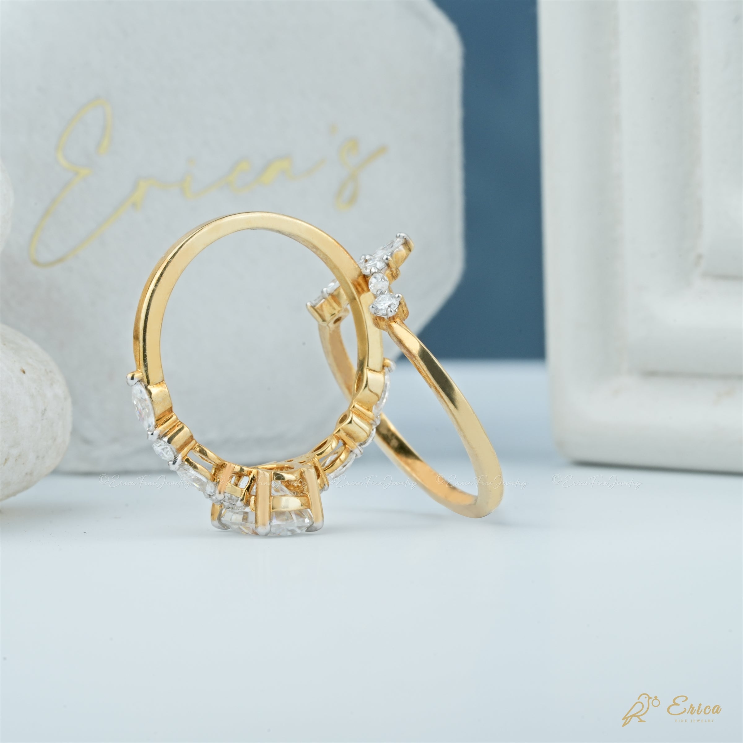 The Adore - Oval Accent Bridal Set
