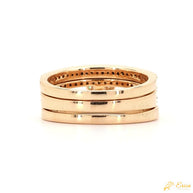 The Elantra - Round Diamond Halo Pave Bridal Set Engagement Ring