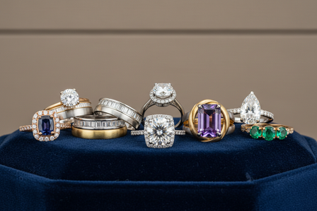 Showcase of rings