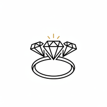Three Stone Ring Icon