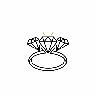 Three Stone Ring Icon